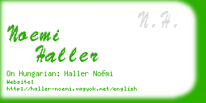 noemi haller business card
